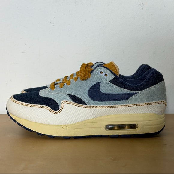 Nike Air Max 1 \'87 Denim Aura Sneakers FQ8900-440 Wmn’s Size 12 Or Men Size 10.5 main image 7